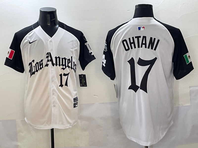 Men's Los Angeles Dodgers Shohei Ohtani #17 White Team Jersy